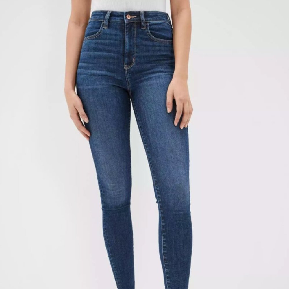 Super High-Rise American Eagle Skinny Jeans (long)